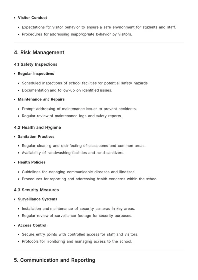 Free School Safety Rules Template to Edit Online