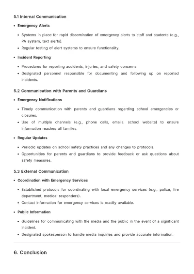 Free School Safety Rules Template to Edit Online