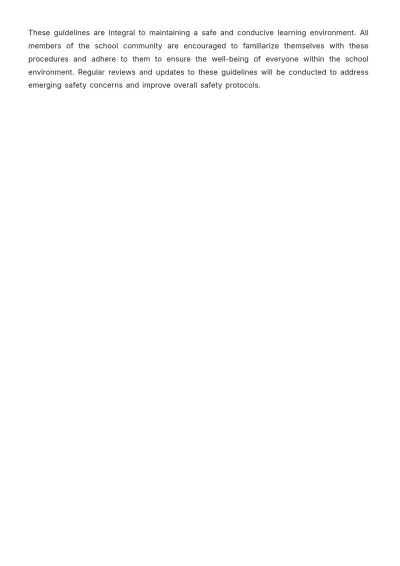 Free School Safety Rules Template to Edit Online