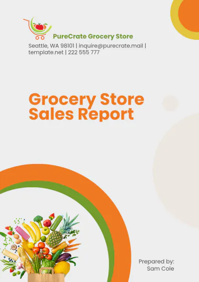 Free Grocery Store Sales Report Template to Edit Online