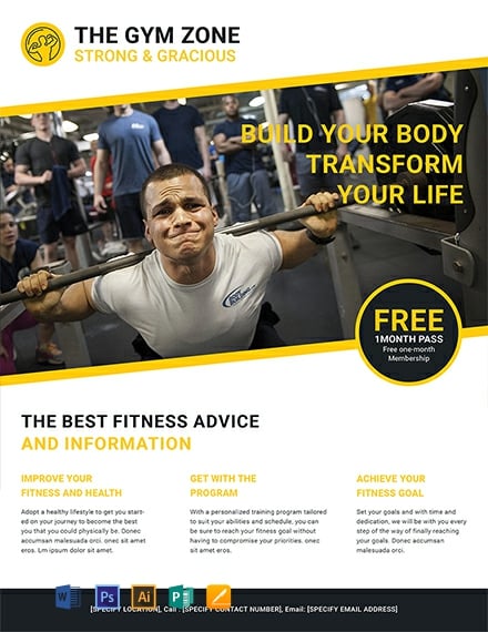 Gym Flyer Template Free from images.template.net