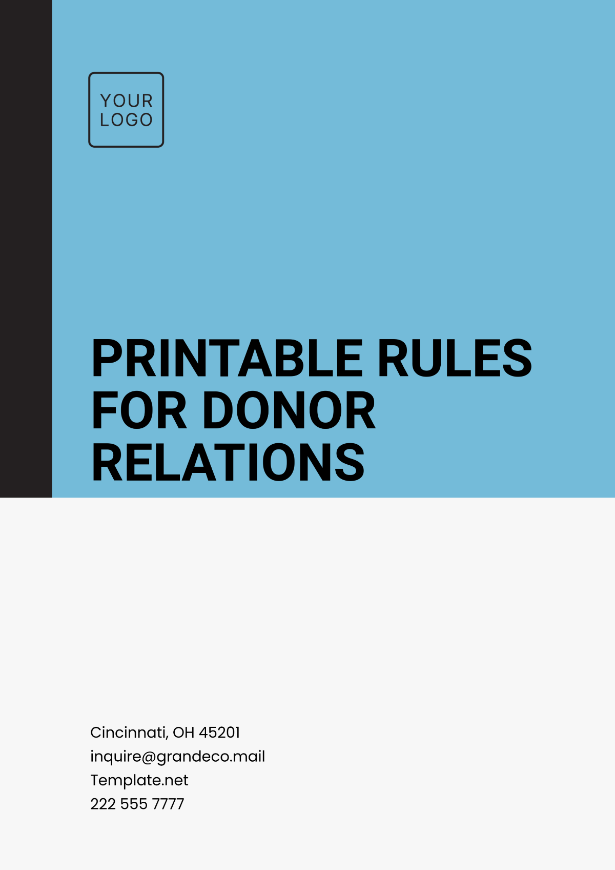 Printable Rules for Donor Relations Template - Edit Online & Download