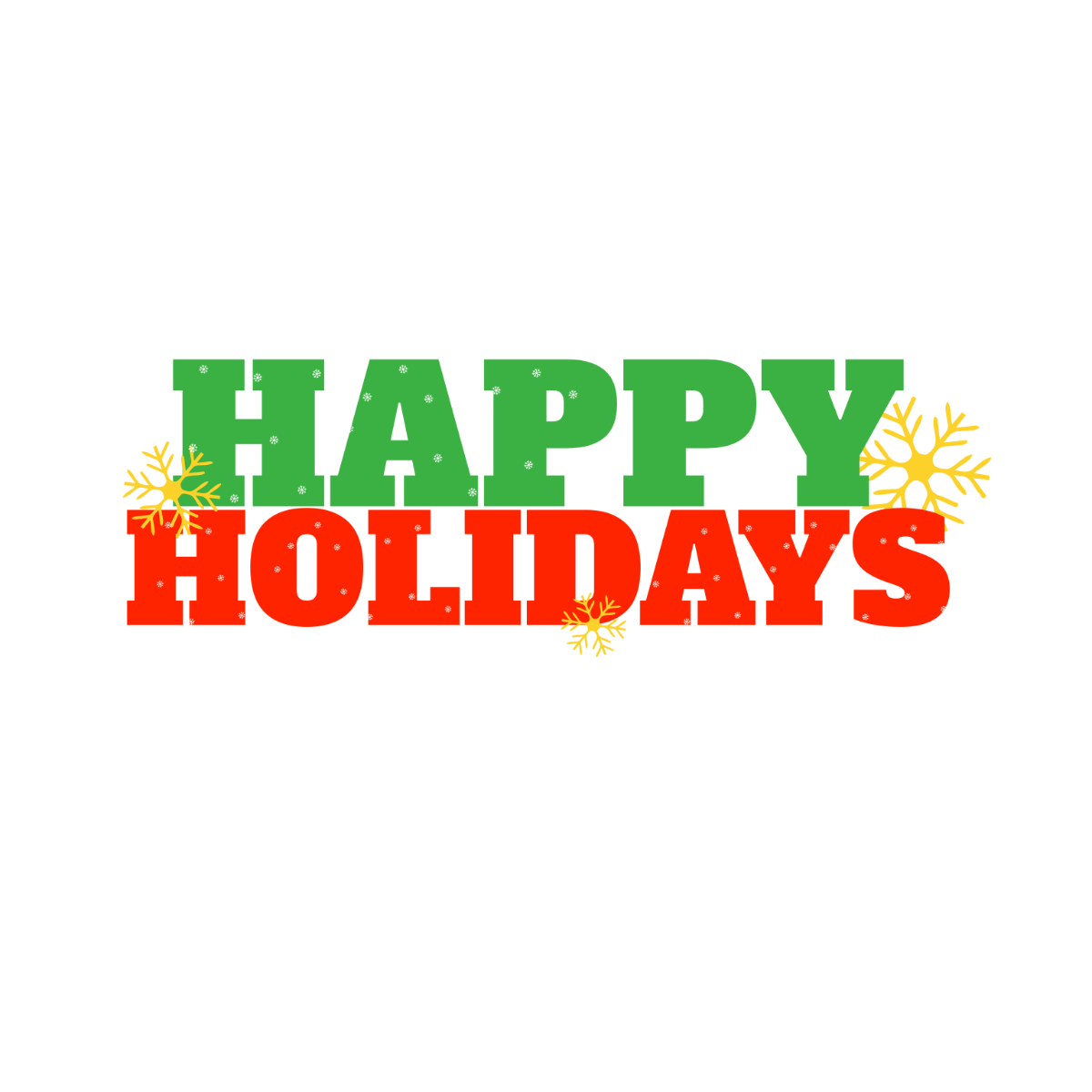 Radiant Happy Holidays Text - Edit Online | Template.net