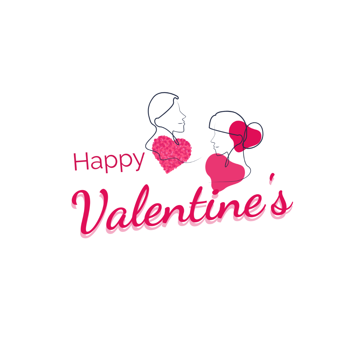 Happy Valentines Text - Edit Online | Template.net