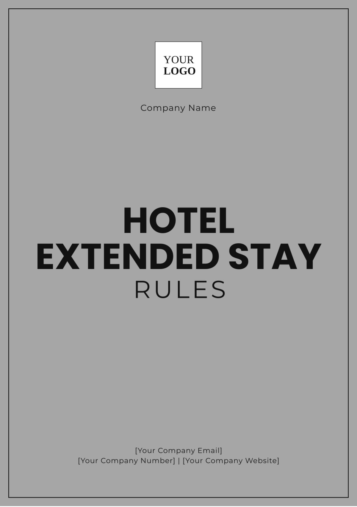 Hotel Extended Stay Rules Template - Edit Online & Download