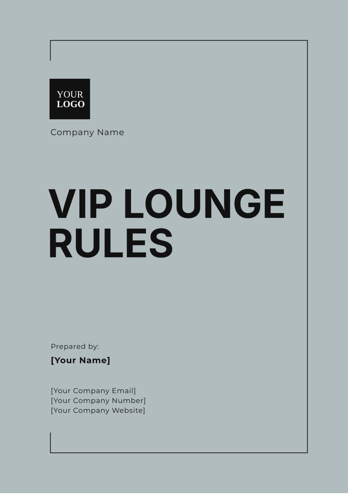 VIP Lounge Rules Template - Edit Online & Download