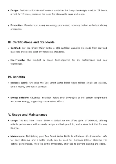 Free Green Product Description Template to Edit Online