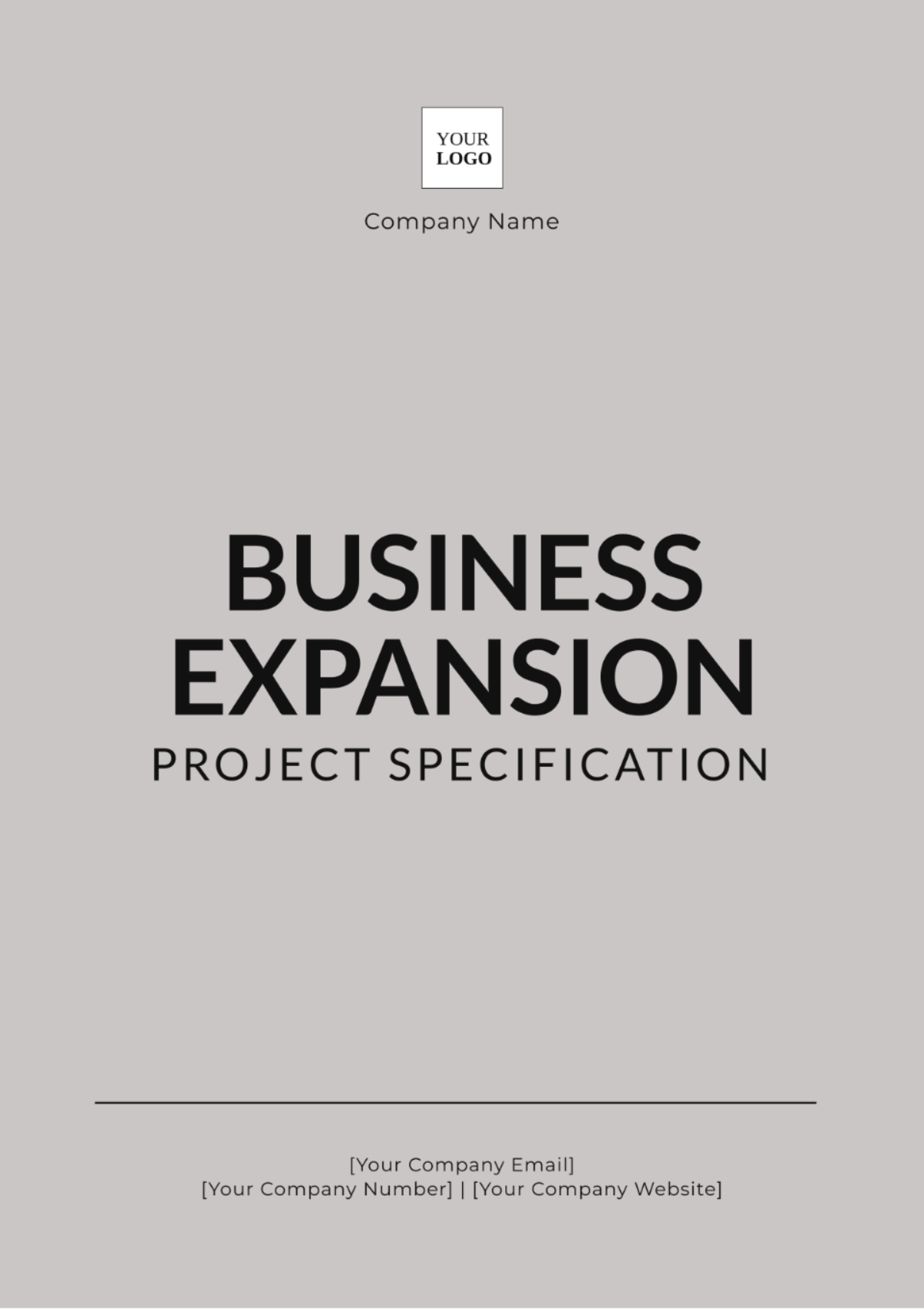 Business Expansion Project Specification Template - Edit Online & Download