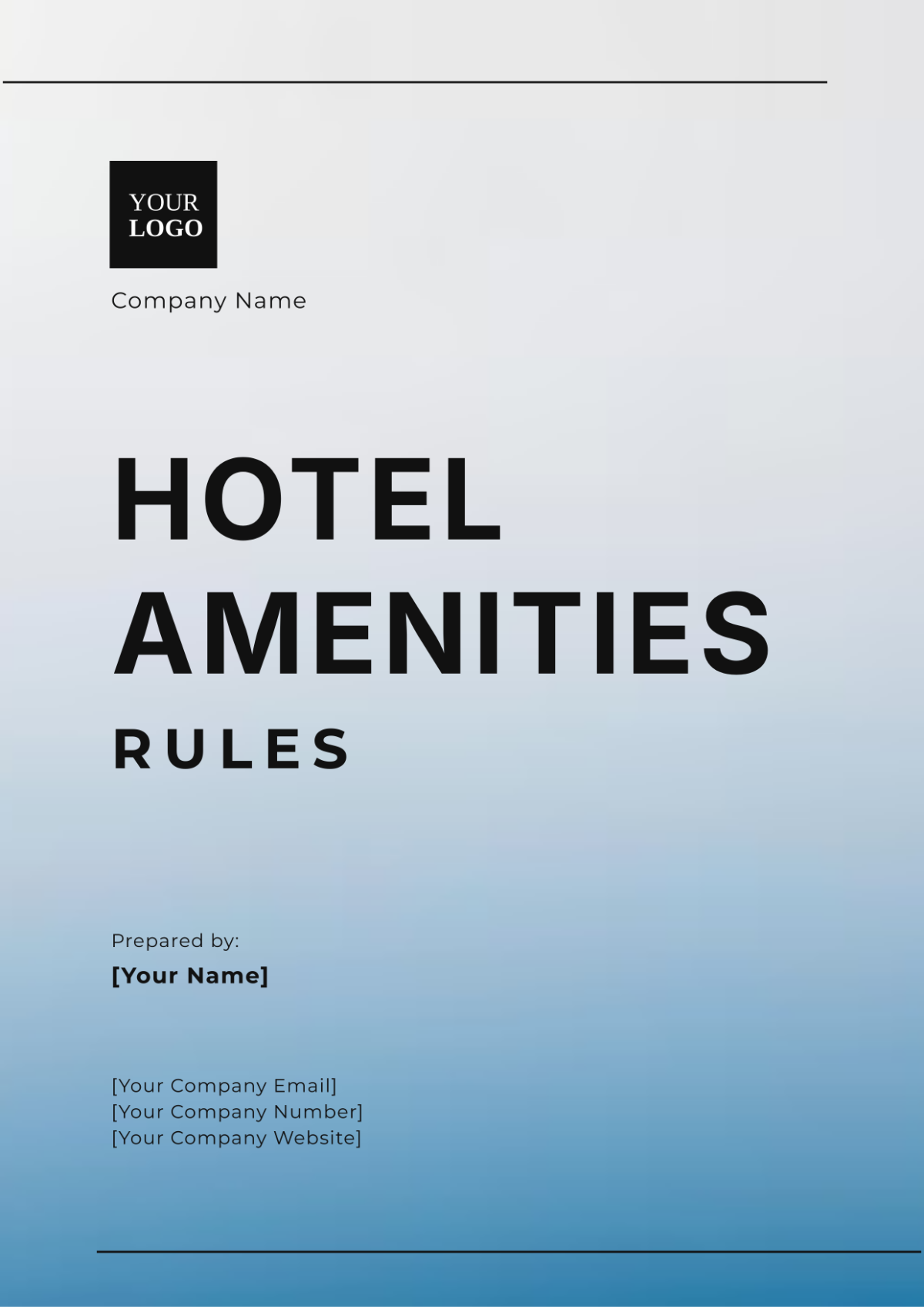 Free Hotel Amenities Rules Template - Edit Online & Download | Template.net