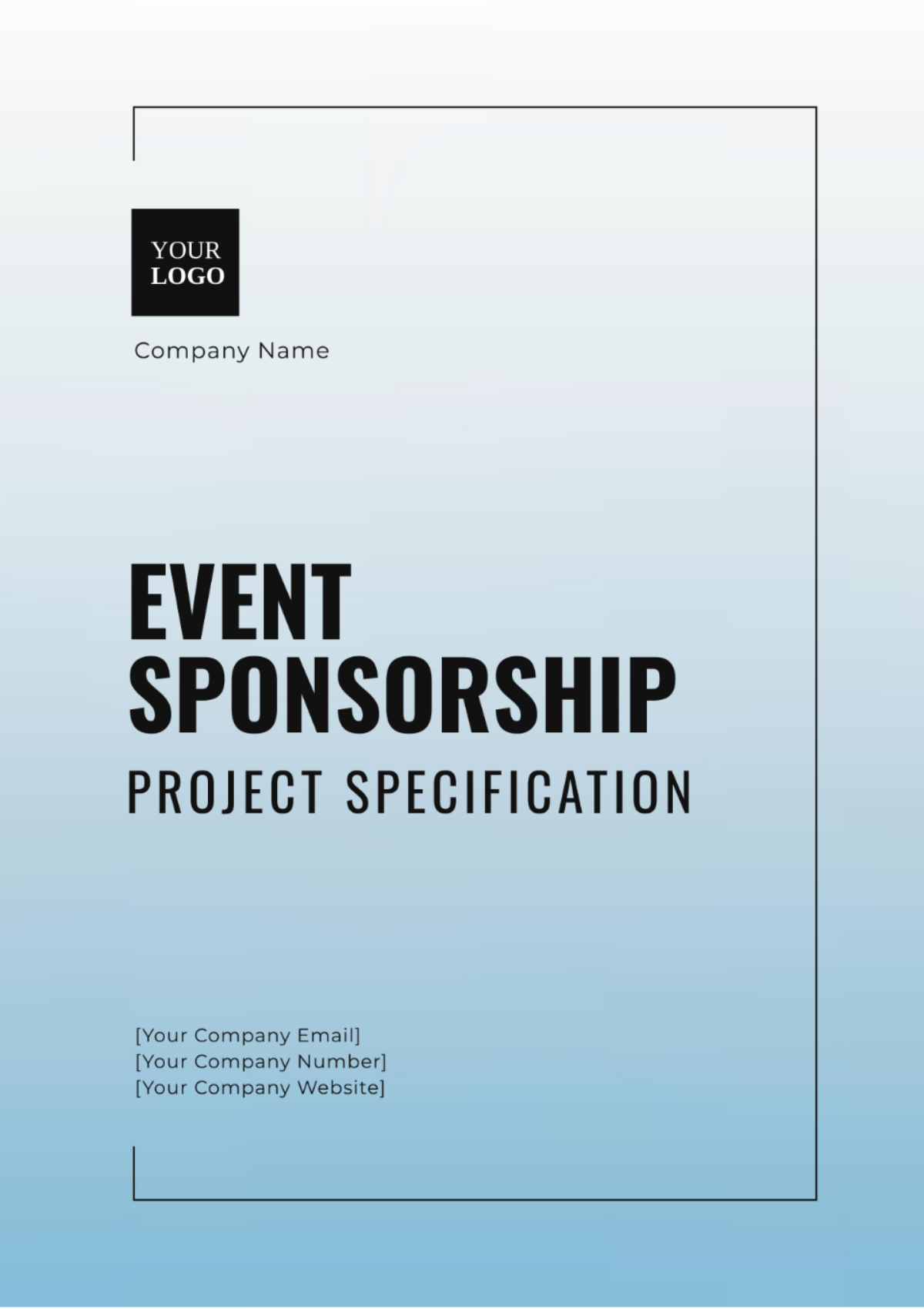 Event Sponsorship Project Specification Template - Edit Online & Download