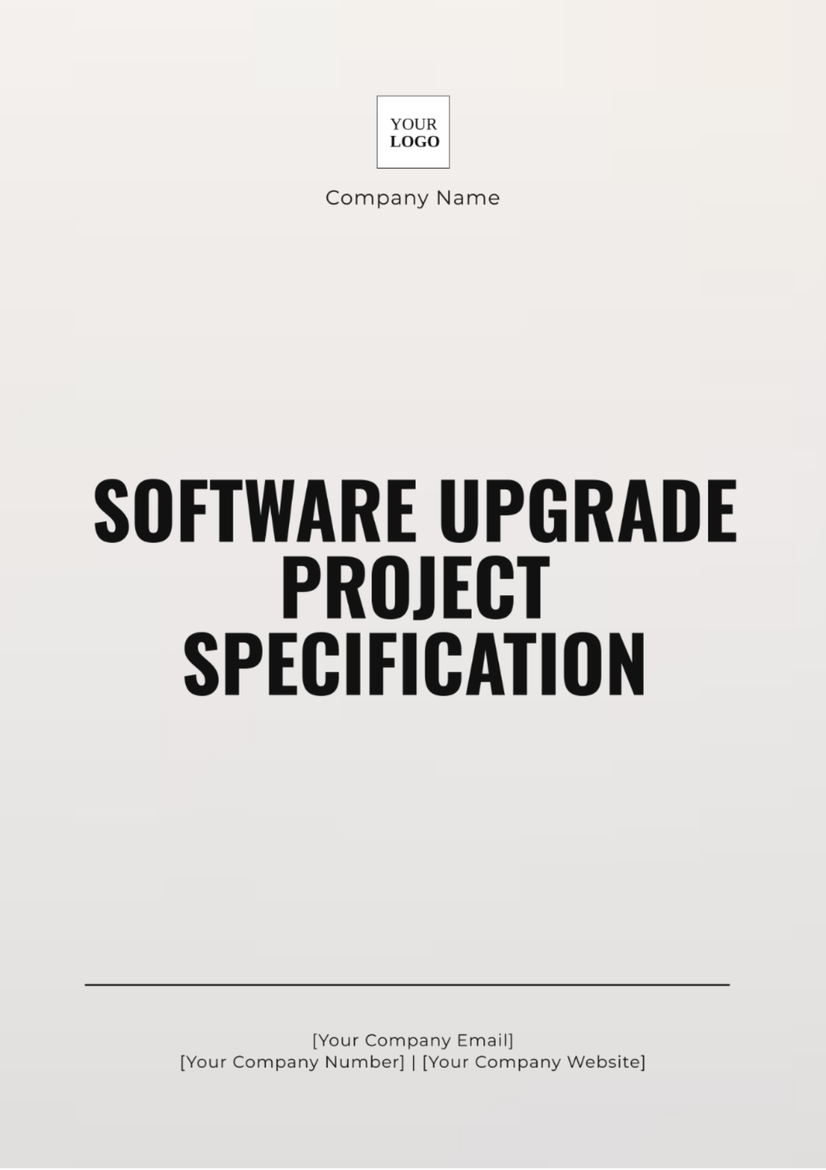 Software Upgrade Project Specification Template - Edit Online & Download