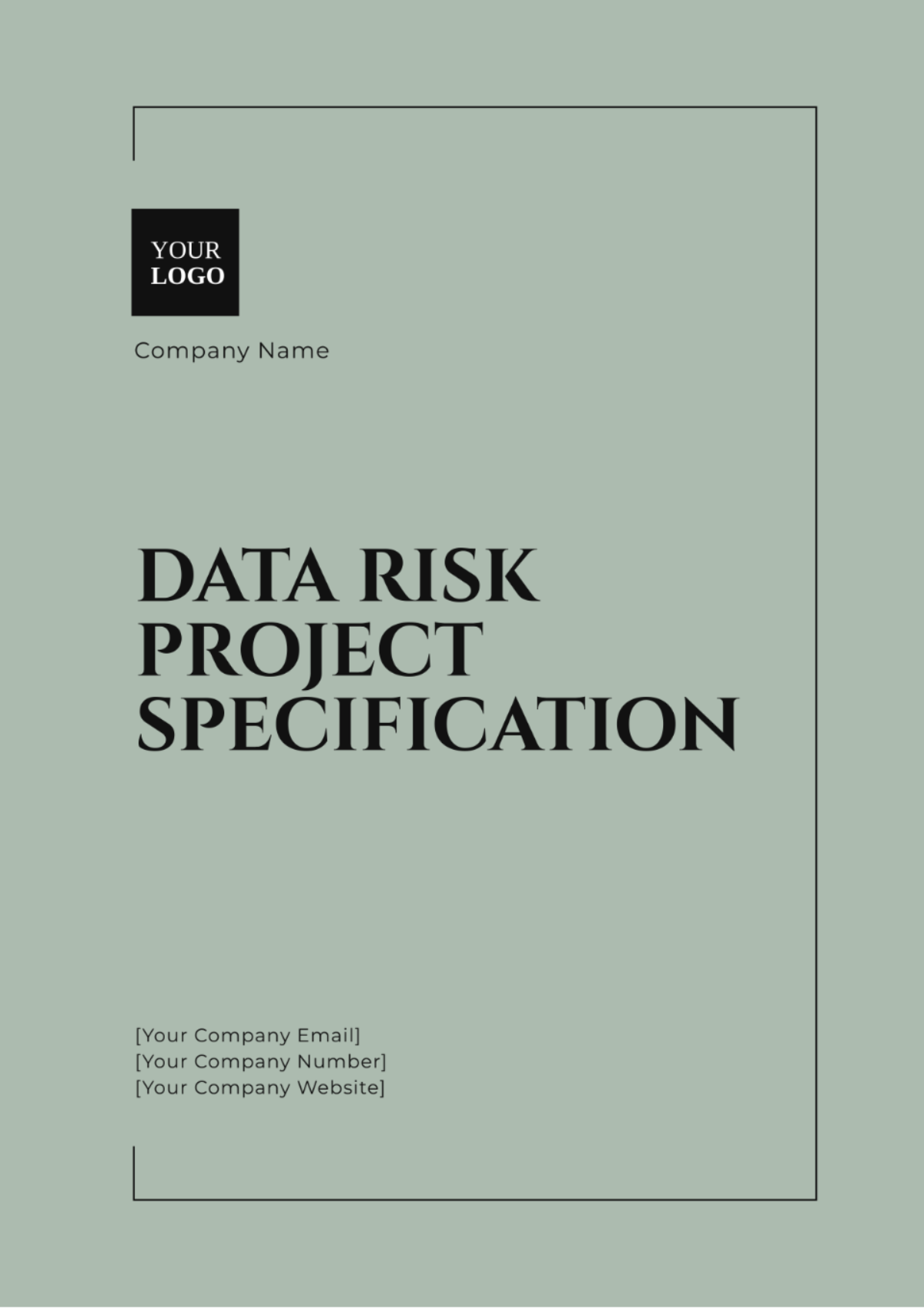 Data Risk Project Specification Template - Edit Online & Download