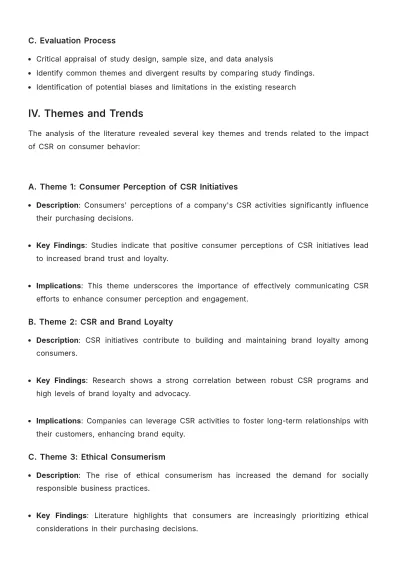Free Dissertation Literature Review Template to Edit Online