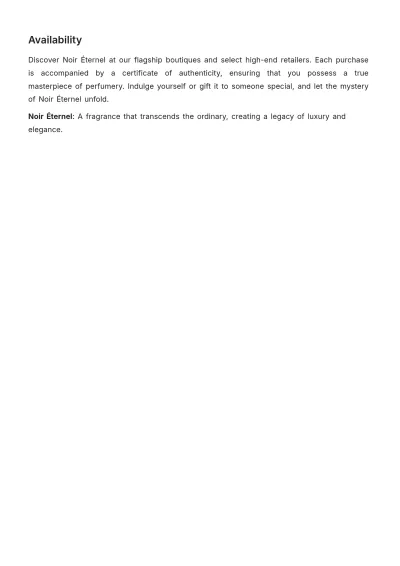 Free Luxury Perfume Product Description Template to Edit Online