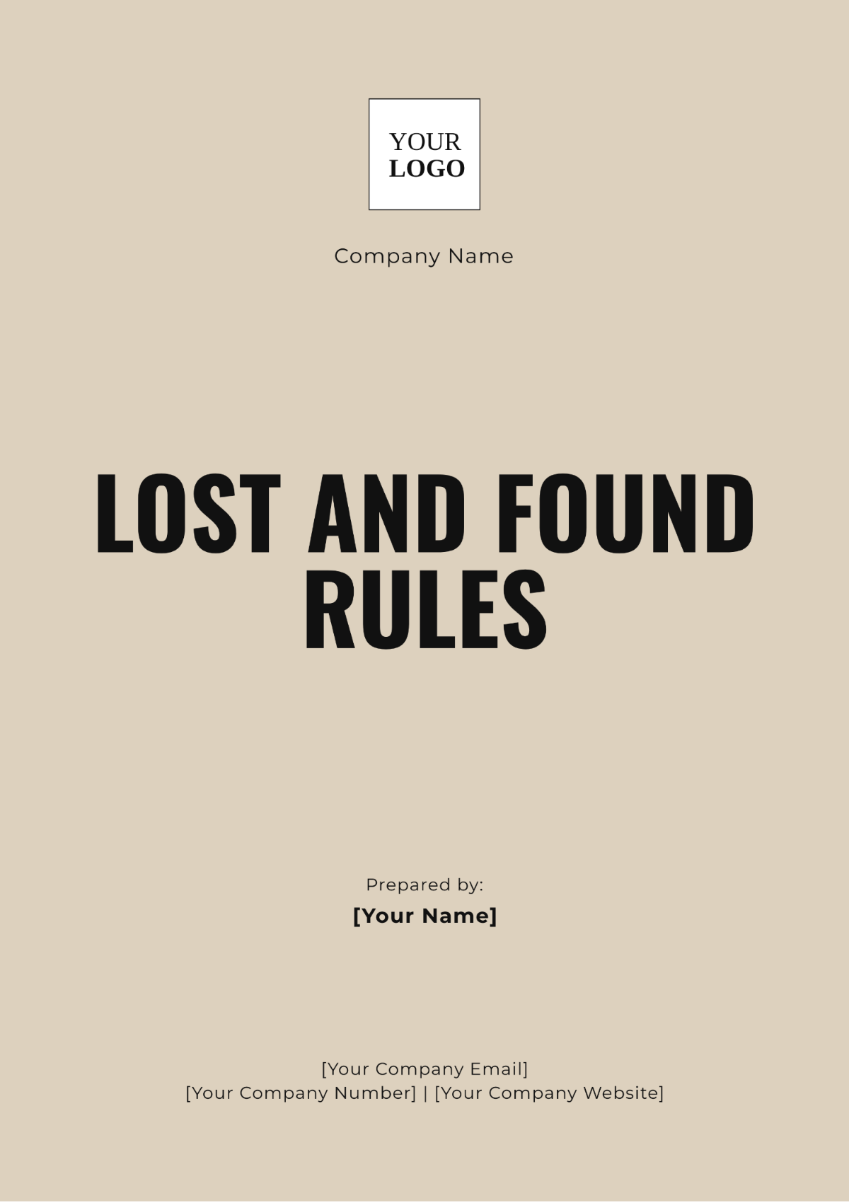 Lost and Found Rules Template - Edit Online & Download