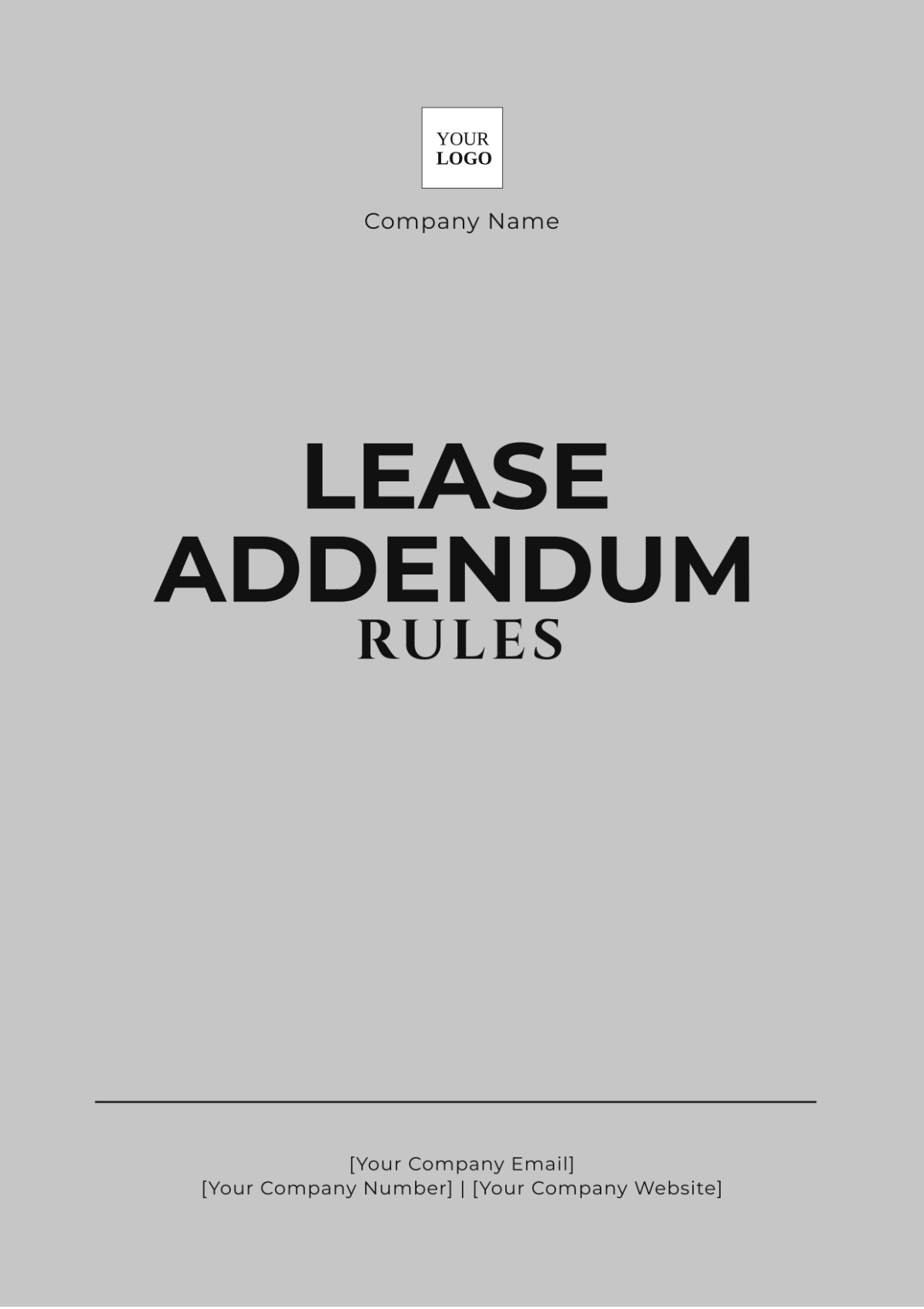 Lease Addendum Rules Template - Edit Online & Download