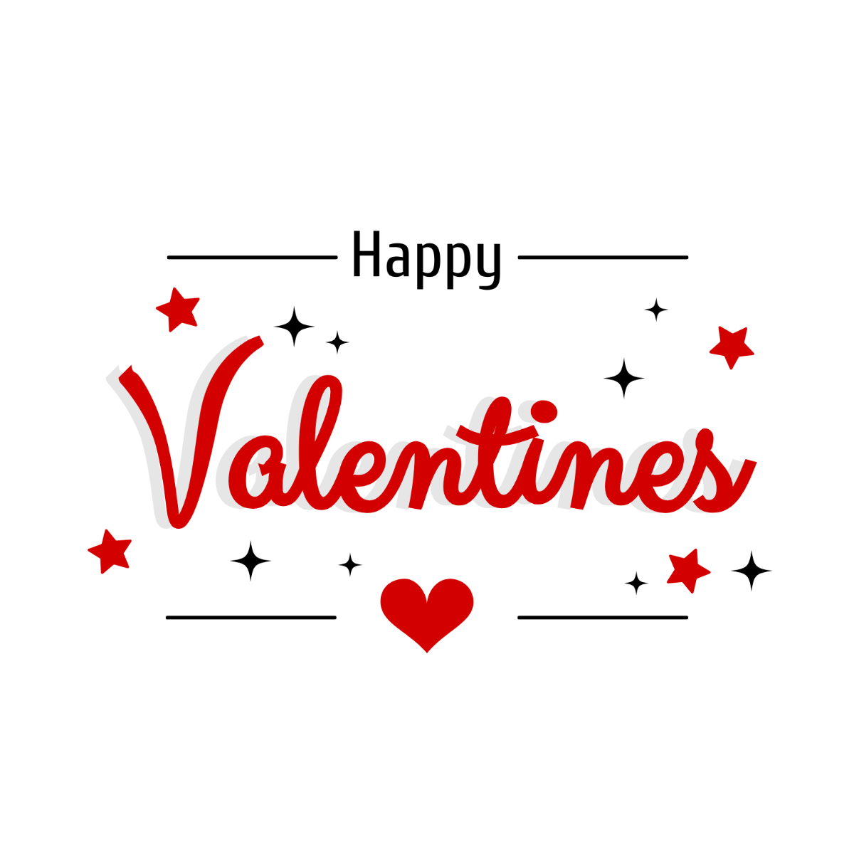 Sparkling Valentines Text - Edit-Online | Template.net