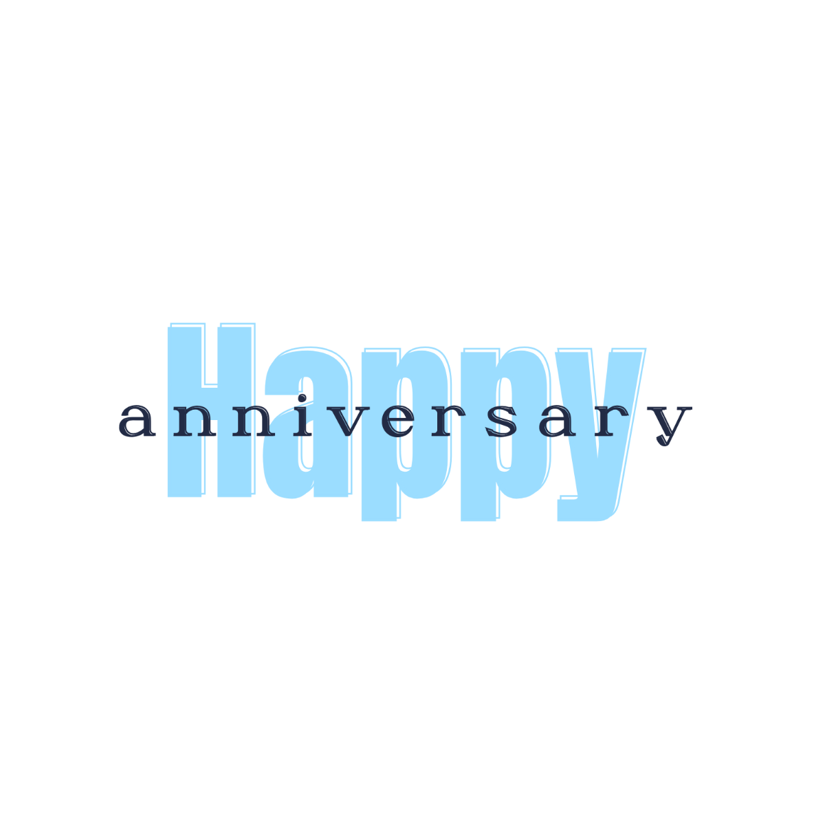 Bold Happy Anniversary Text - Edit Online | Template.net