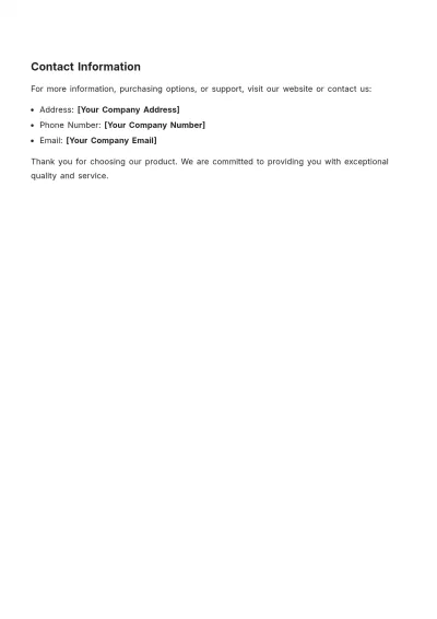 Free Hardware Product Description Template to Edit Online