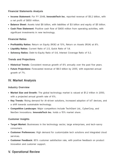 Free Corporate Review Template to Edit Online