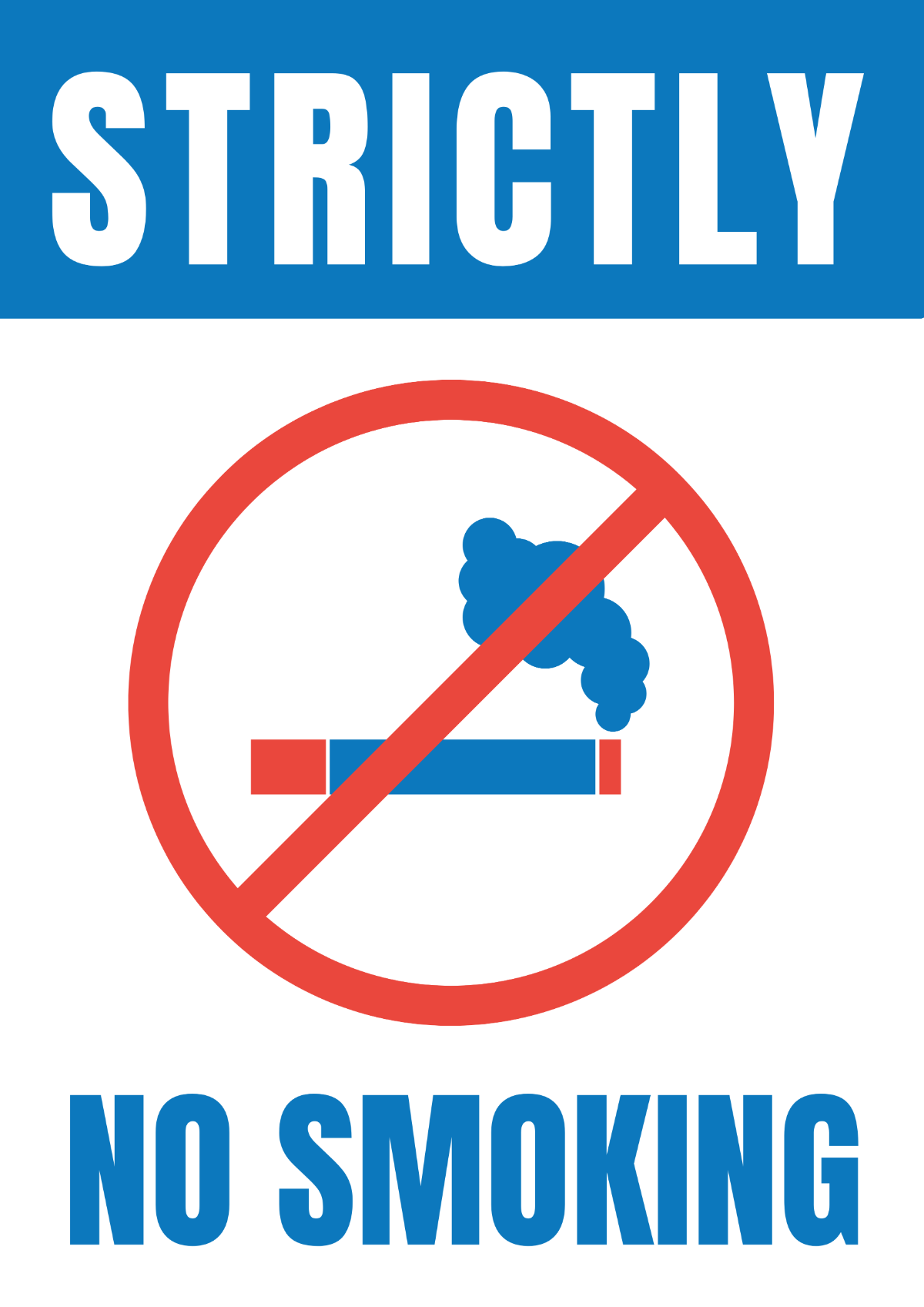 School No Smoking Sign