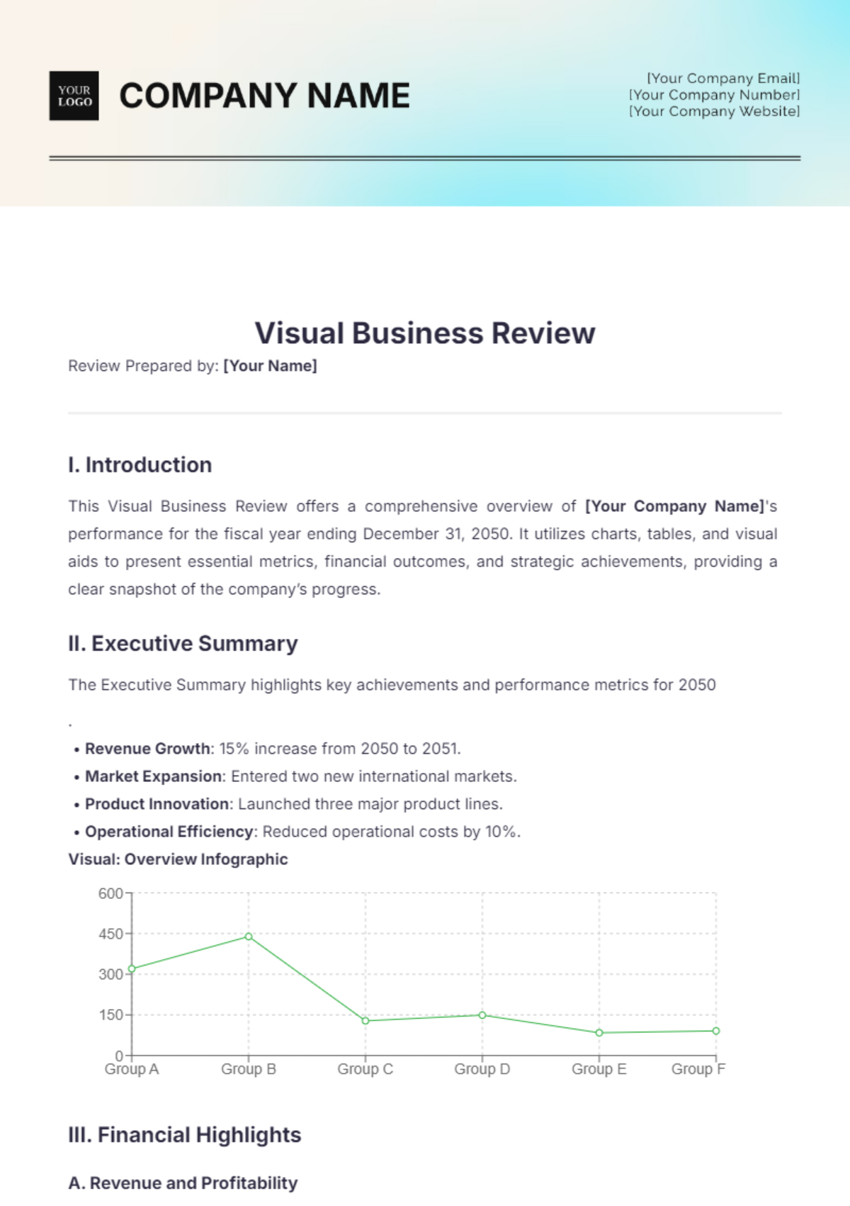 Visual Business Review Template - Edit Online & Download