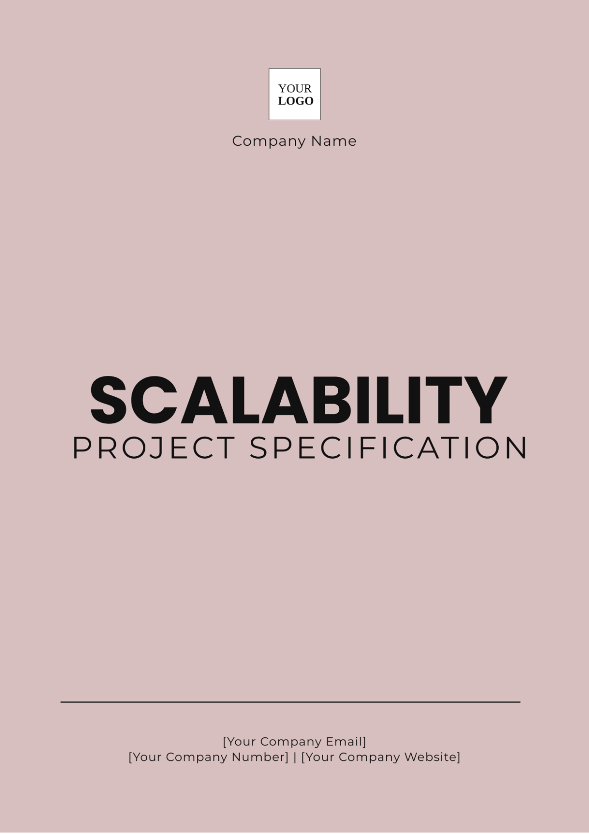 Scalability Project Specification Template - Edit Online & Download