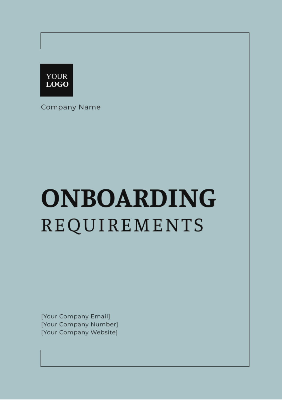 Onboarding Requirements Template - Edit Online & Download