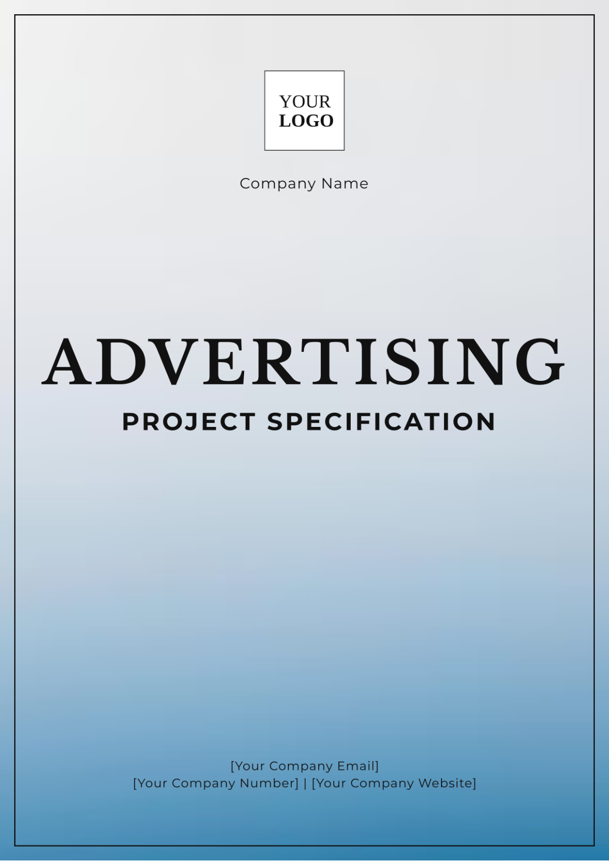 Advertising Project Specification Template - Edit Online & Download