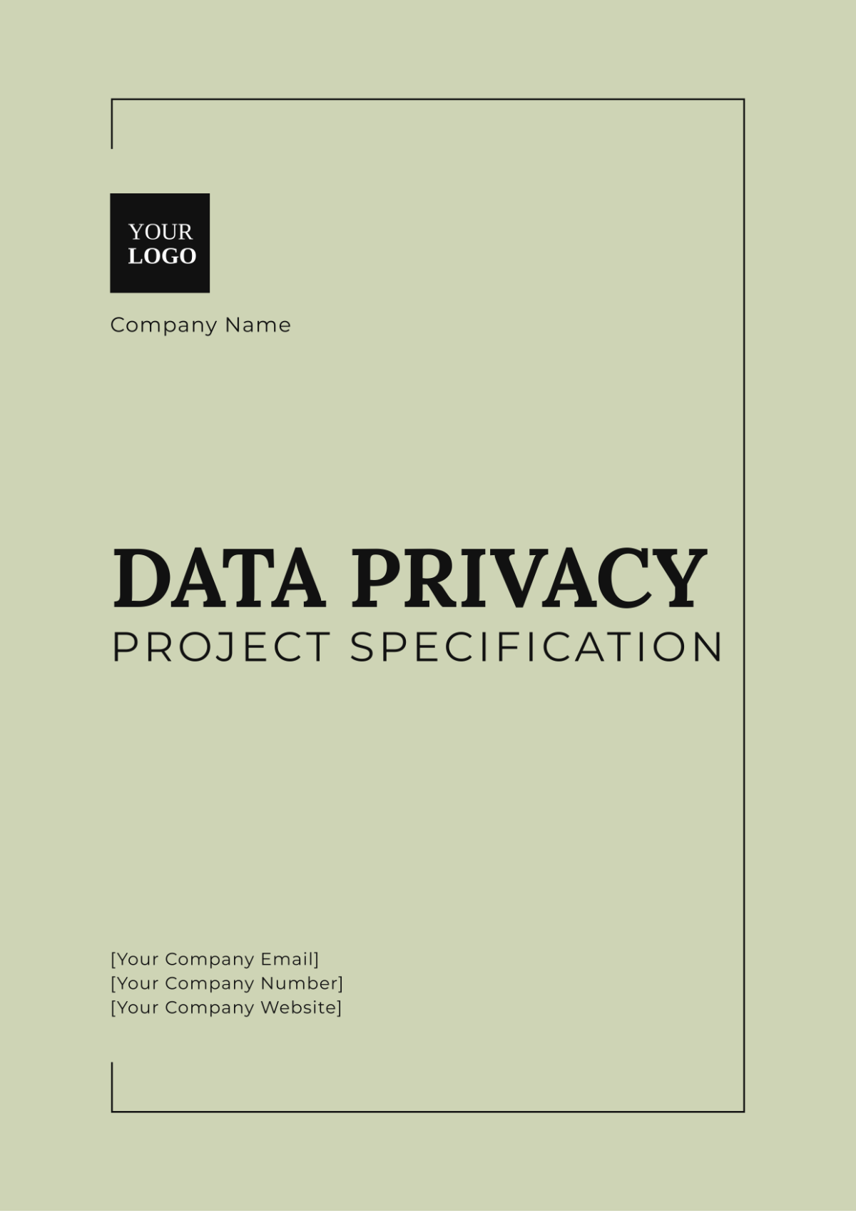 Data Privacy Project Specification Template - Edit Online & Download