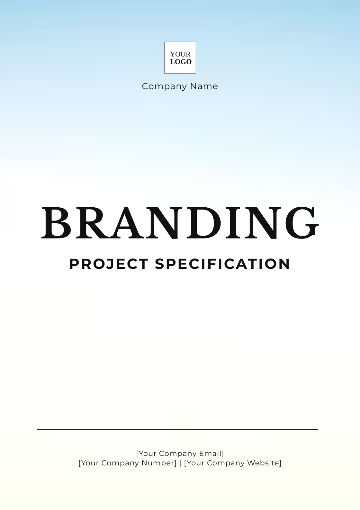 Branding Project Specification Template - Edit Online & Download