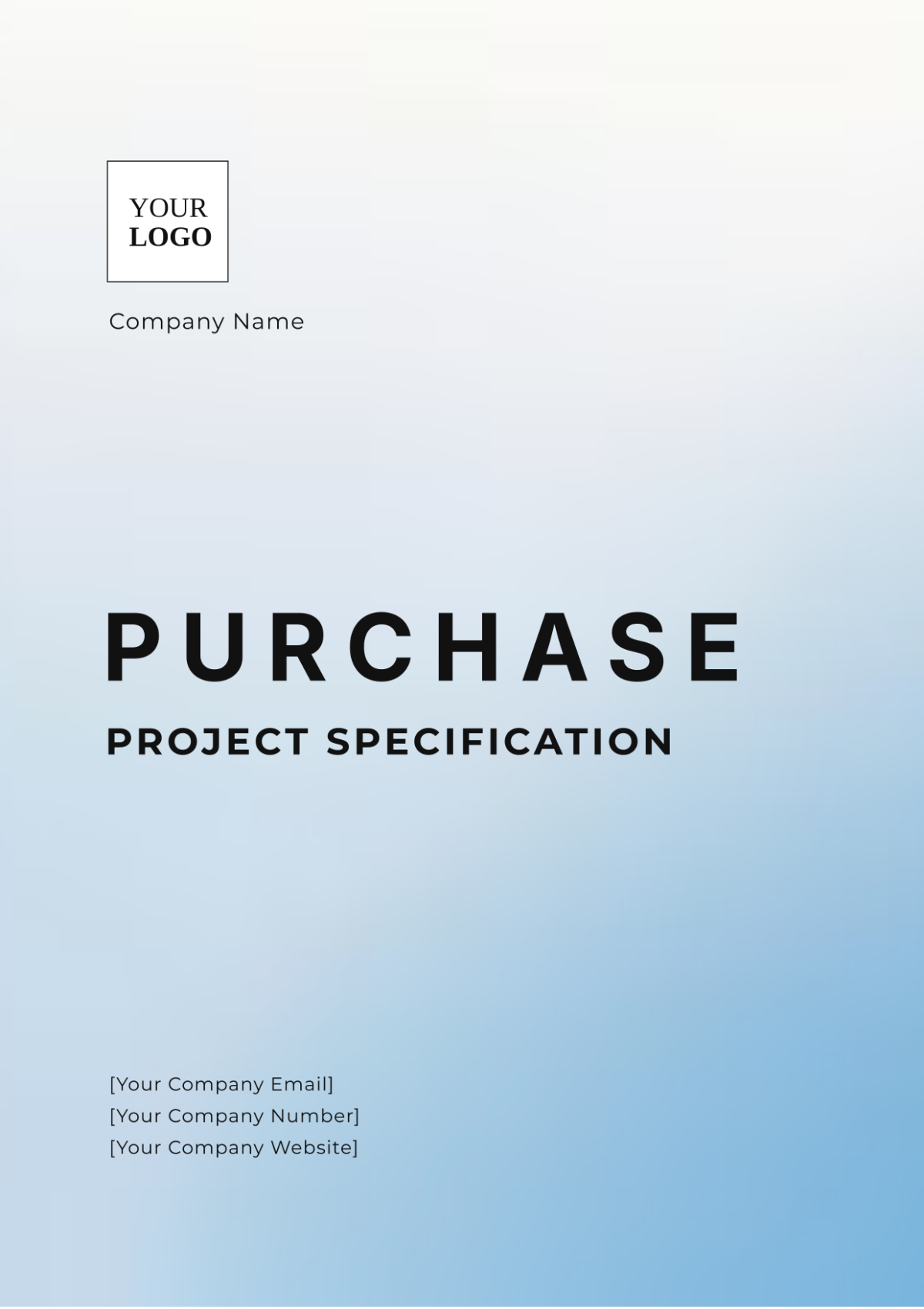 Purchase Project Specification Template - Edit Online & Download