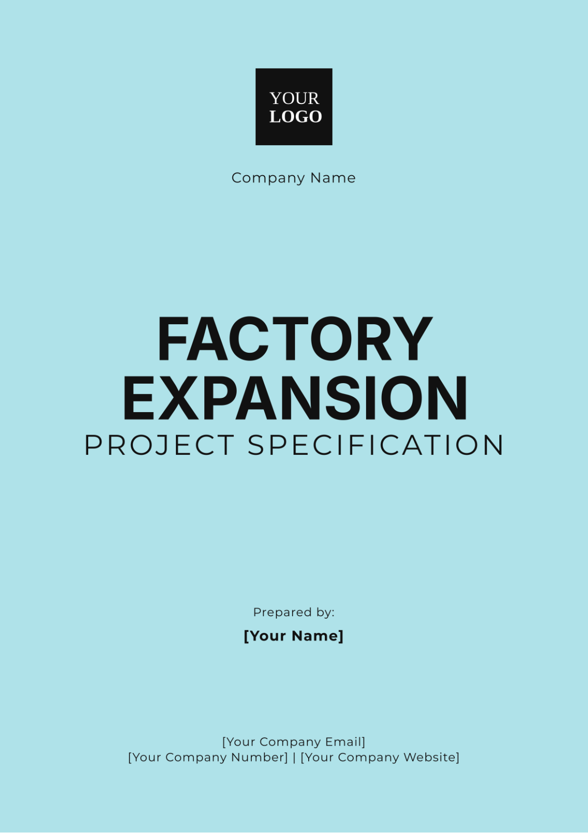 Factory Expansion Project Specification Template - Edit Online & Download