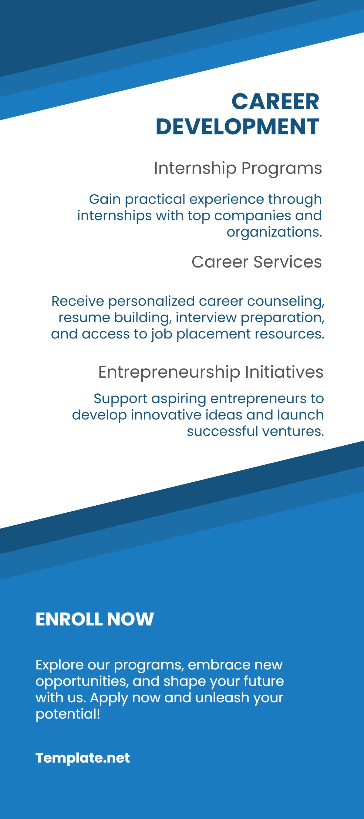Free School Marketing Rack Card Template to Edit Online