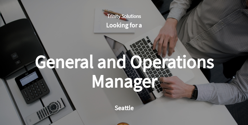 General Sales Manager Job Ad And Description Template In Google Docs