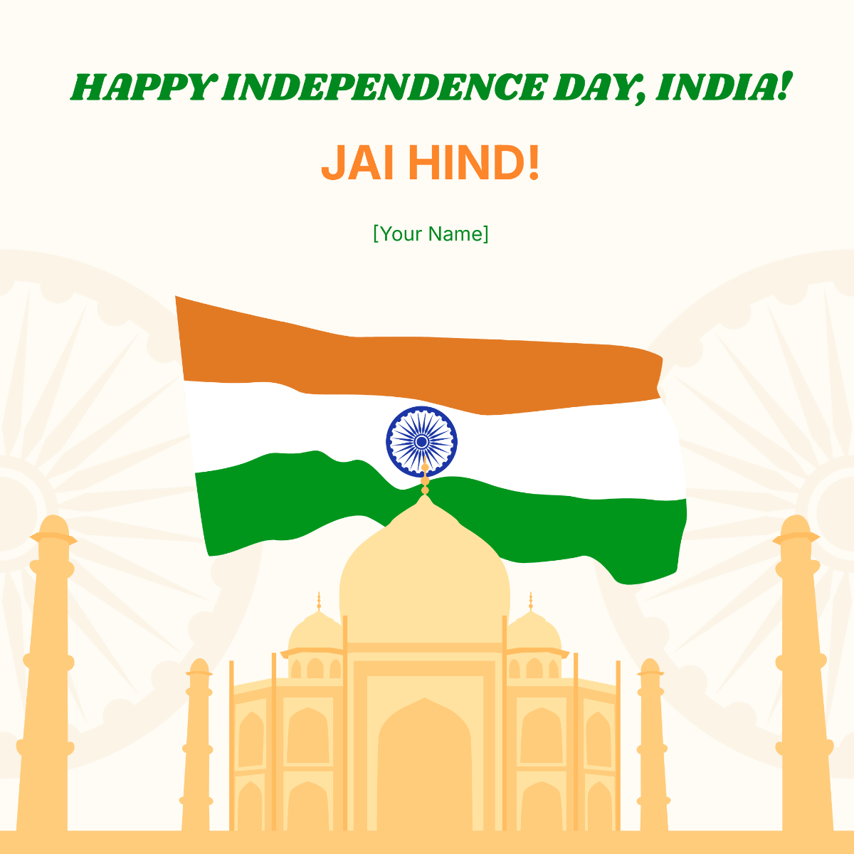 India Independence Day Template - Edit Online & Download