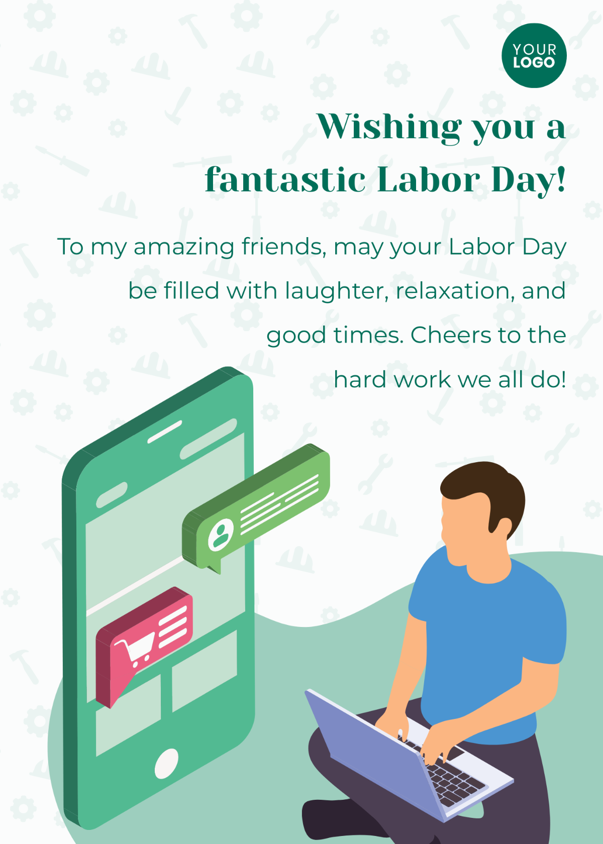 Labor Day Wishes to Friends Template - Edit Online & Download