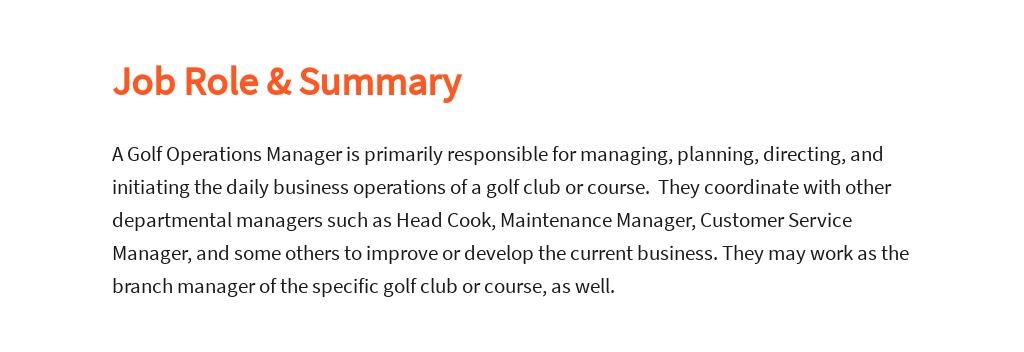 Free Golf Operations Manager Job AD/Description Template 2.jpe