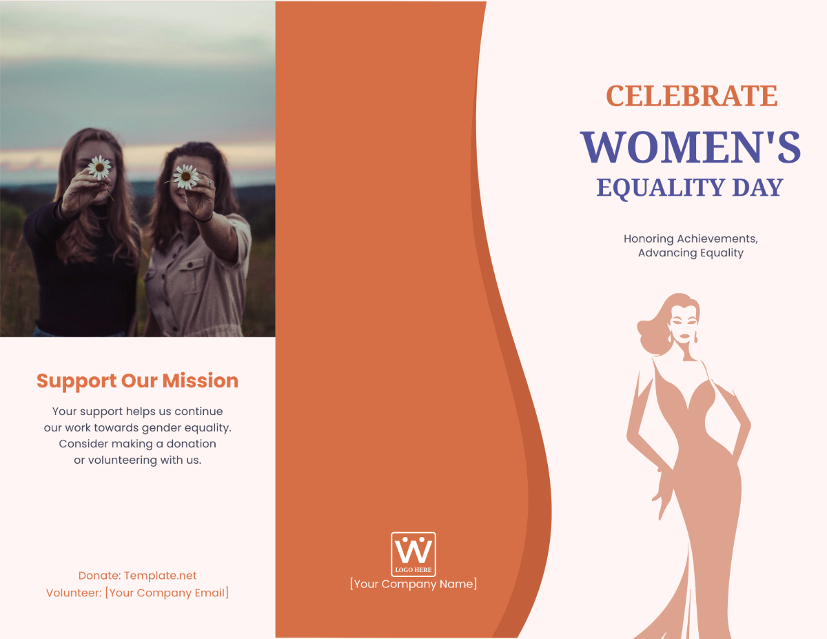 Free Women's Equality Day Brochure Template