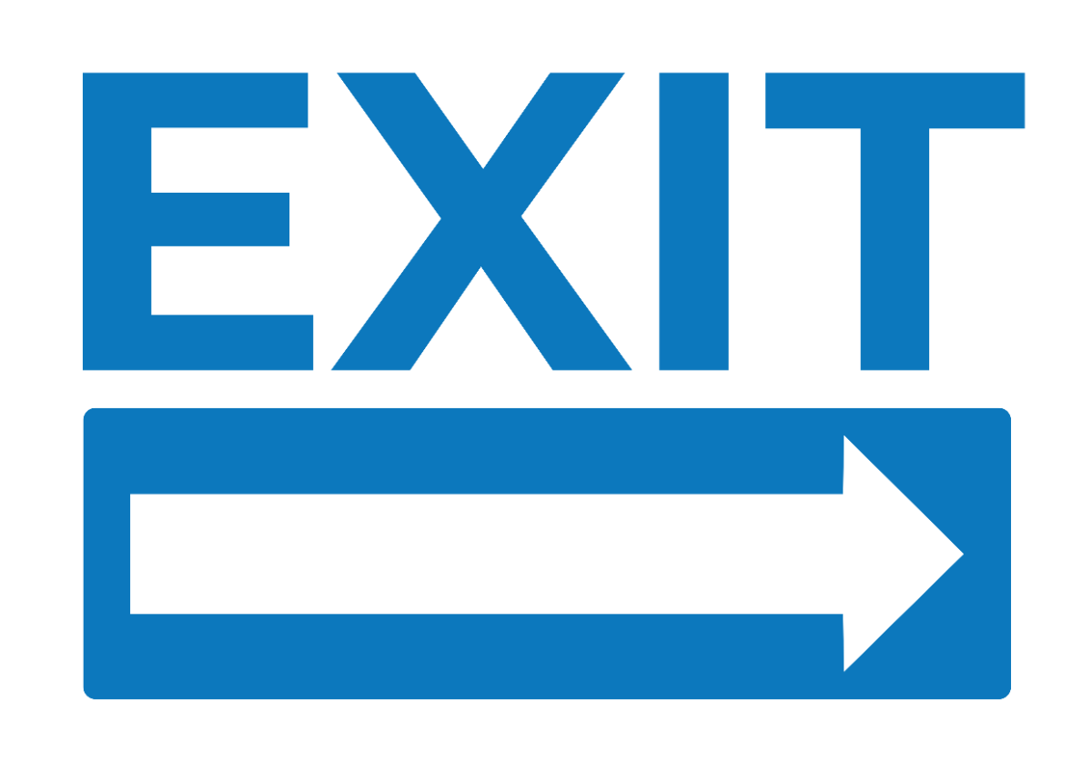 School Exit Signage