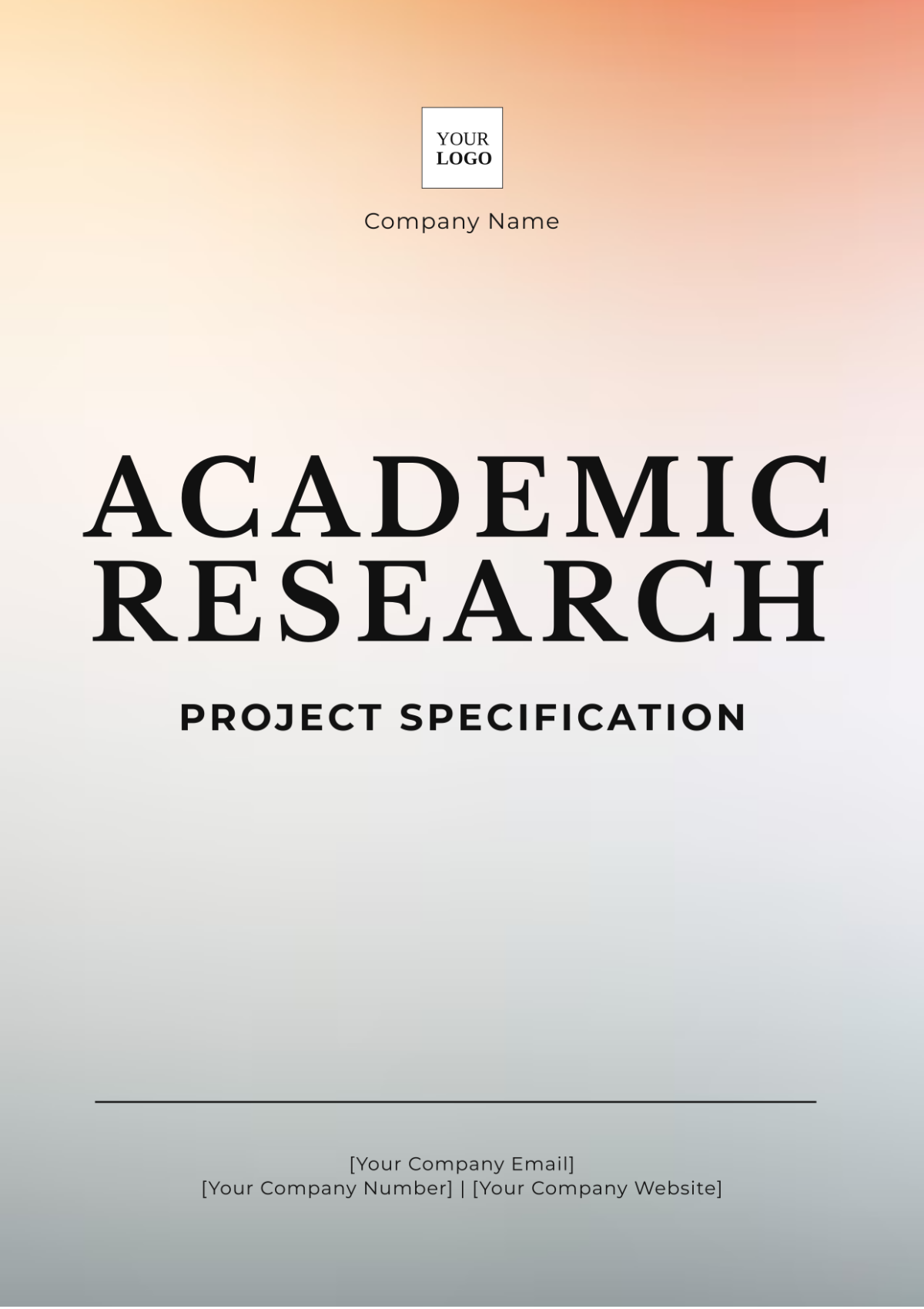 Academic Research Project Specification Template - Edit Online & Download