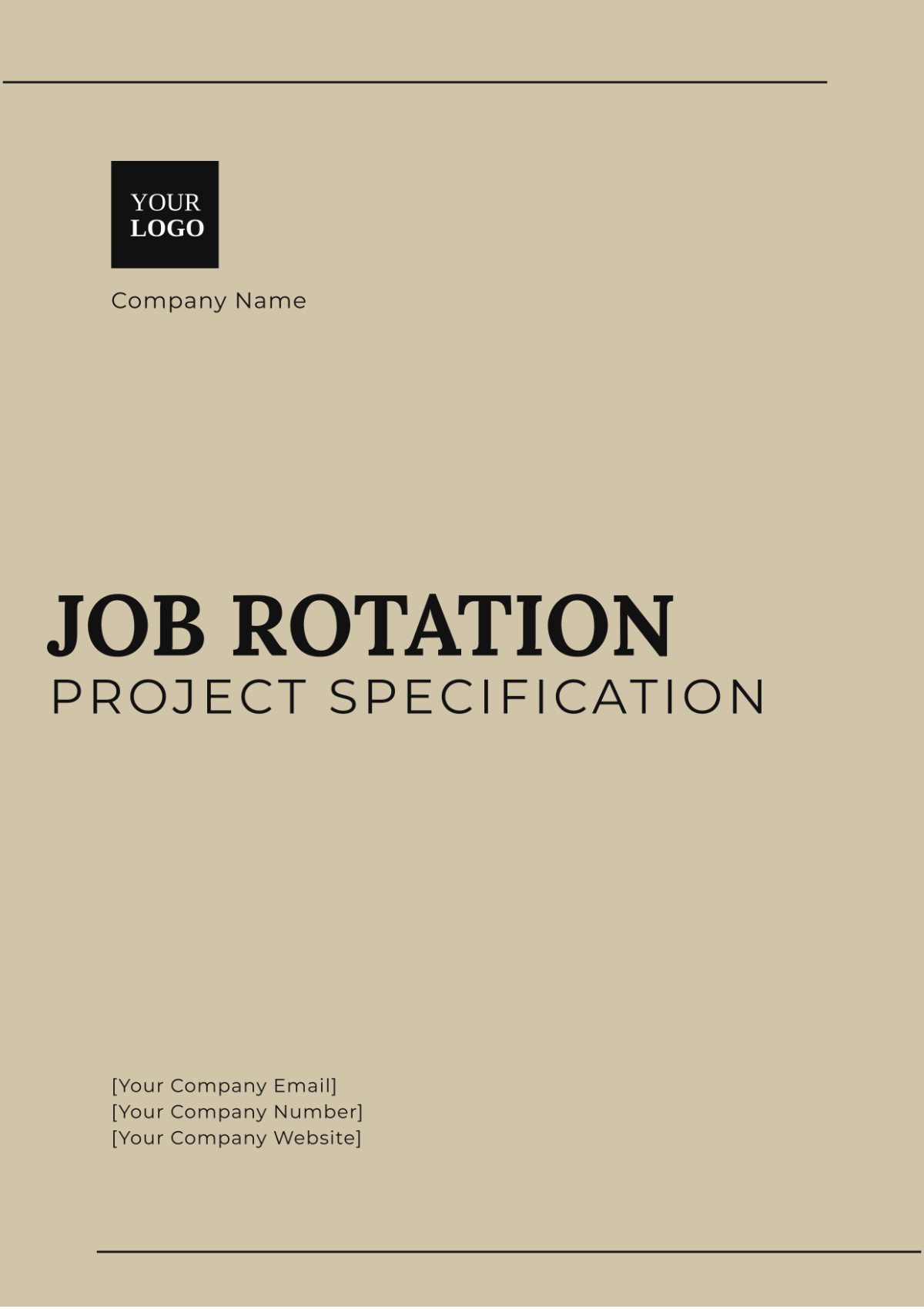 Job Rotation Project Specification Template - Edit Online & Download