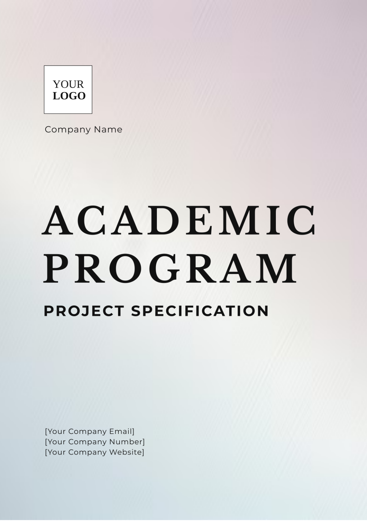 Academic Program Project Specification Template - Edit Online & Download