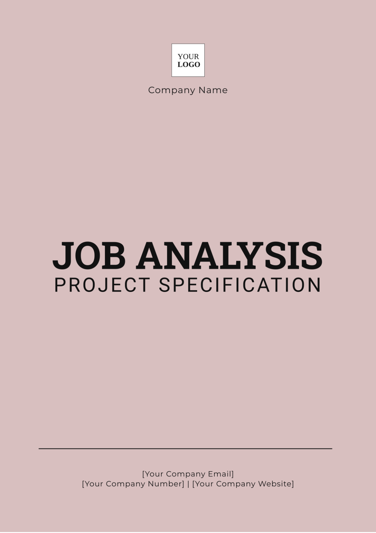 Job Analysis Project Specification Template - Edit Online & Download