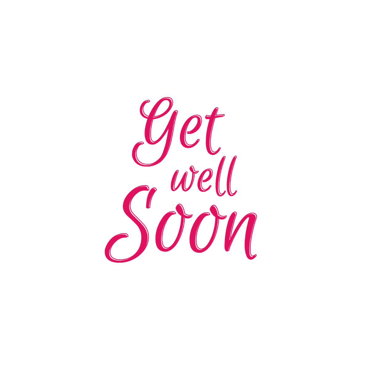 Get Well Soon Calligraphy - Edit Online | Template.net