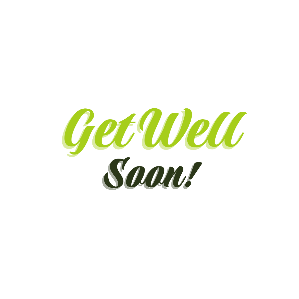 Get Well Soon Typography - Edit Online | Template.net