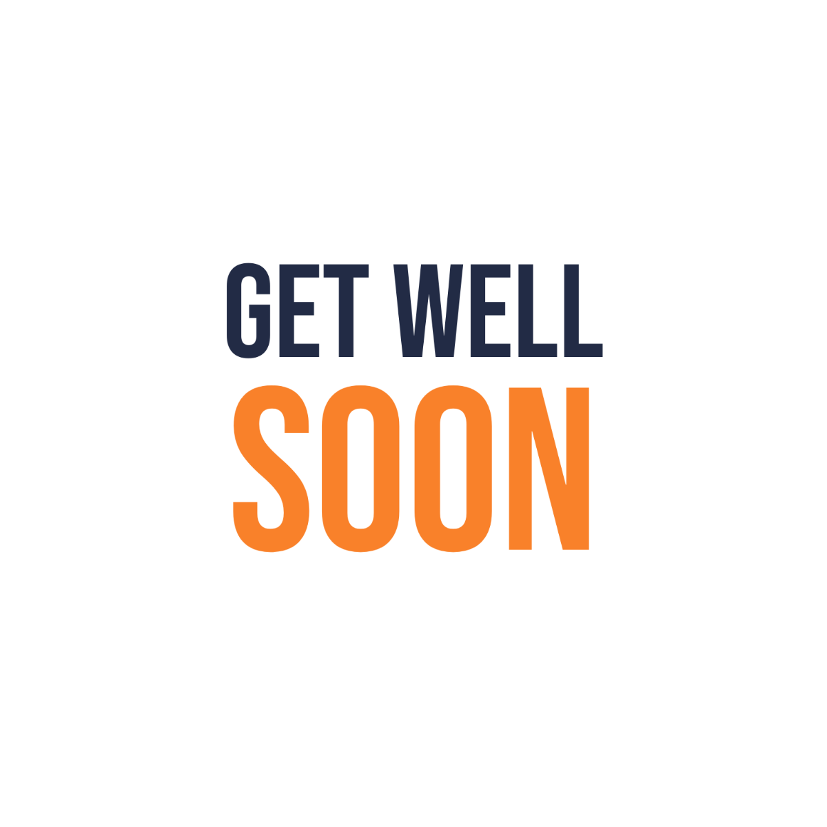 Get Well Soon Word Text