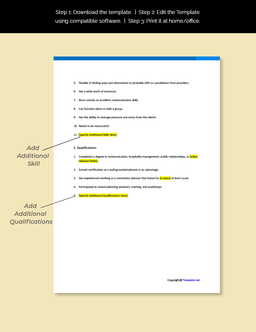 Event Planner Job Description Templates 47+ Docs, Free Downloads