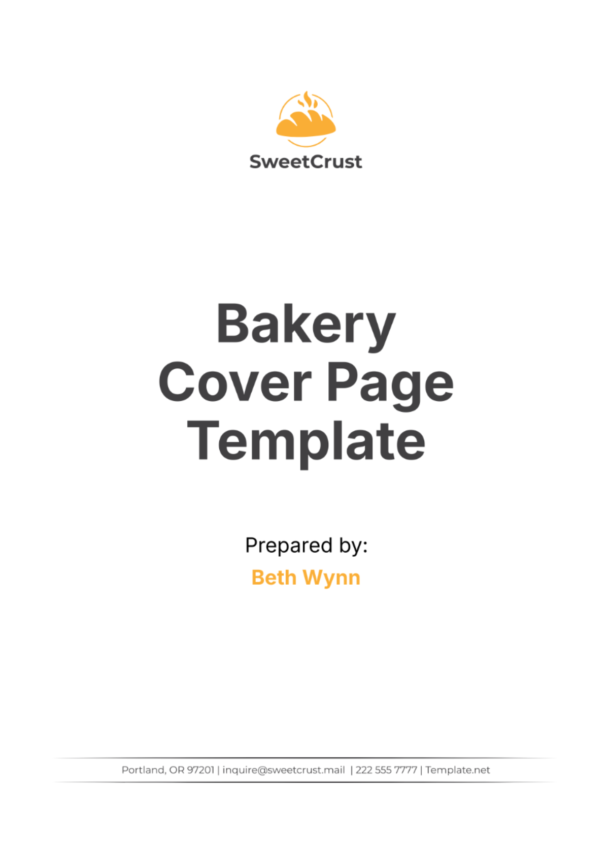 Printable Bakery Pricing Proposal Template - Edit Online & Download