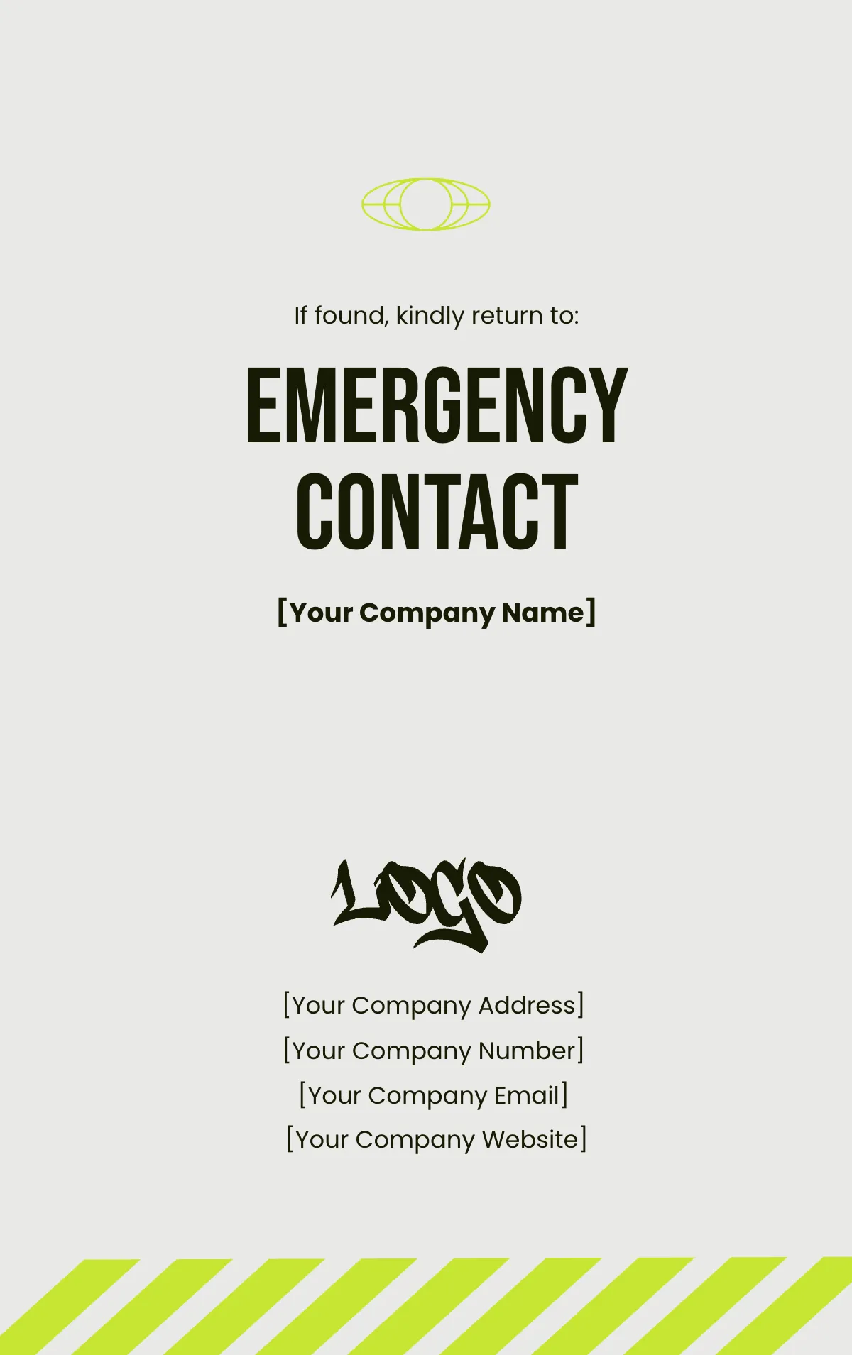Free Urban Chic ID Card Template to Edit Online